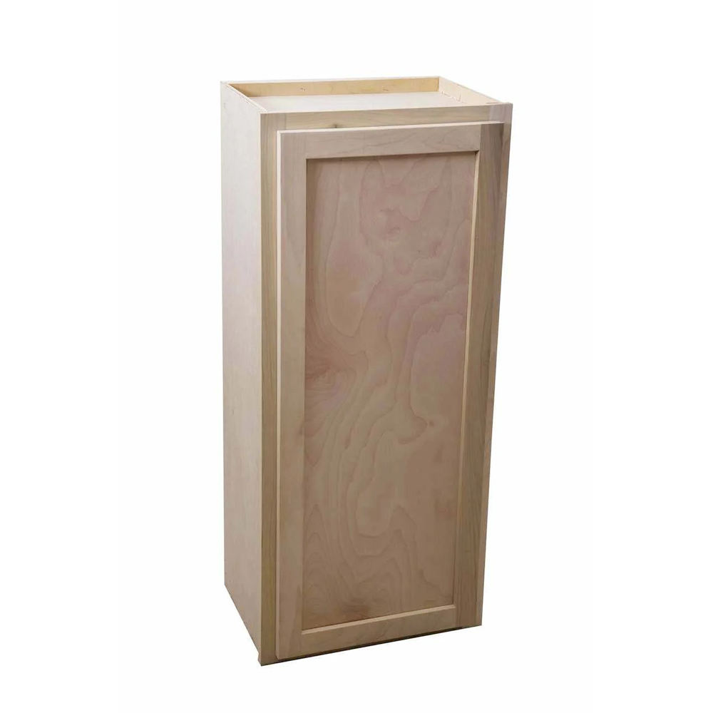 Kitchen Wall Cabinet | Unfinished Poplar | Shaker Style | 21x42x12 in